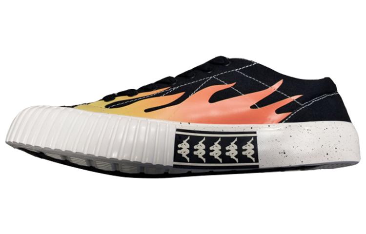 HAIZEIWANG x Kappa Portgas D. Ace Anti-Slip And Wear-Resistant Lightweight Low-Top Canvas Shoes Unisex Black