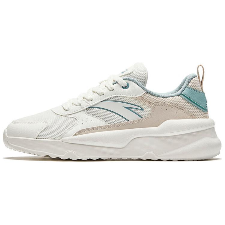 Anta Unruly Series Non-slip Wear-resistant Shock Absorption Low-Top Casual Shoes Women's White Gray Cyan