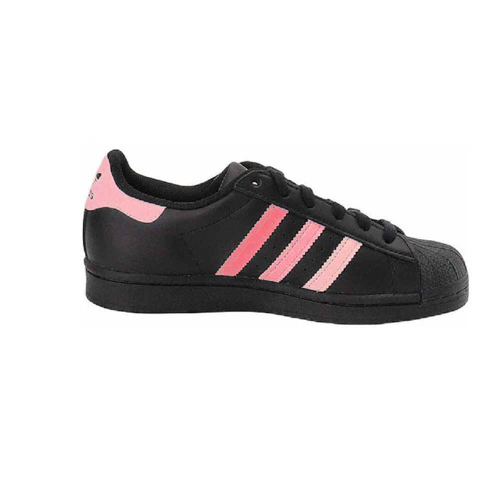 Adidas Originals SUPERSTAR Slip Resistant Low Top Skateboard Shoes Unisex Black Pink
