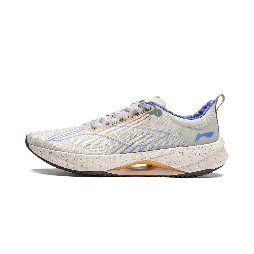 LiNing Super Light 21 Cushioning Anti-Slip Wear-Resistant Breathability Low-Top Running Shoes Men's Grit Ash