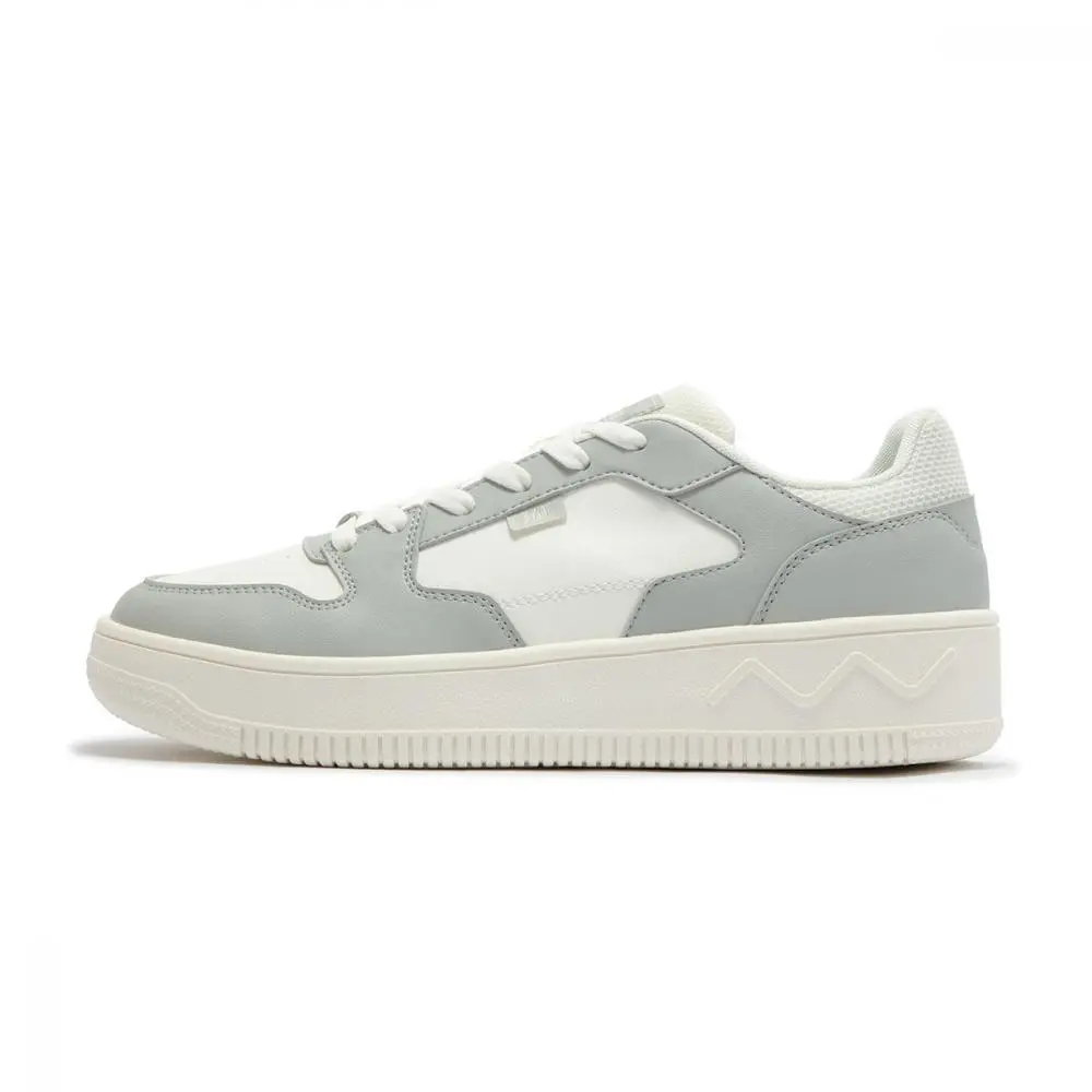 361° Cushioning, Wear Resistant Low Top Skateboard Shoes Men's White Gray