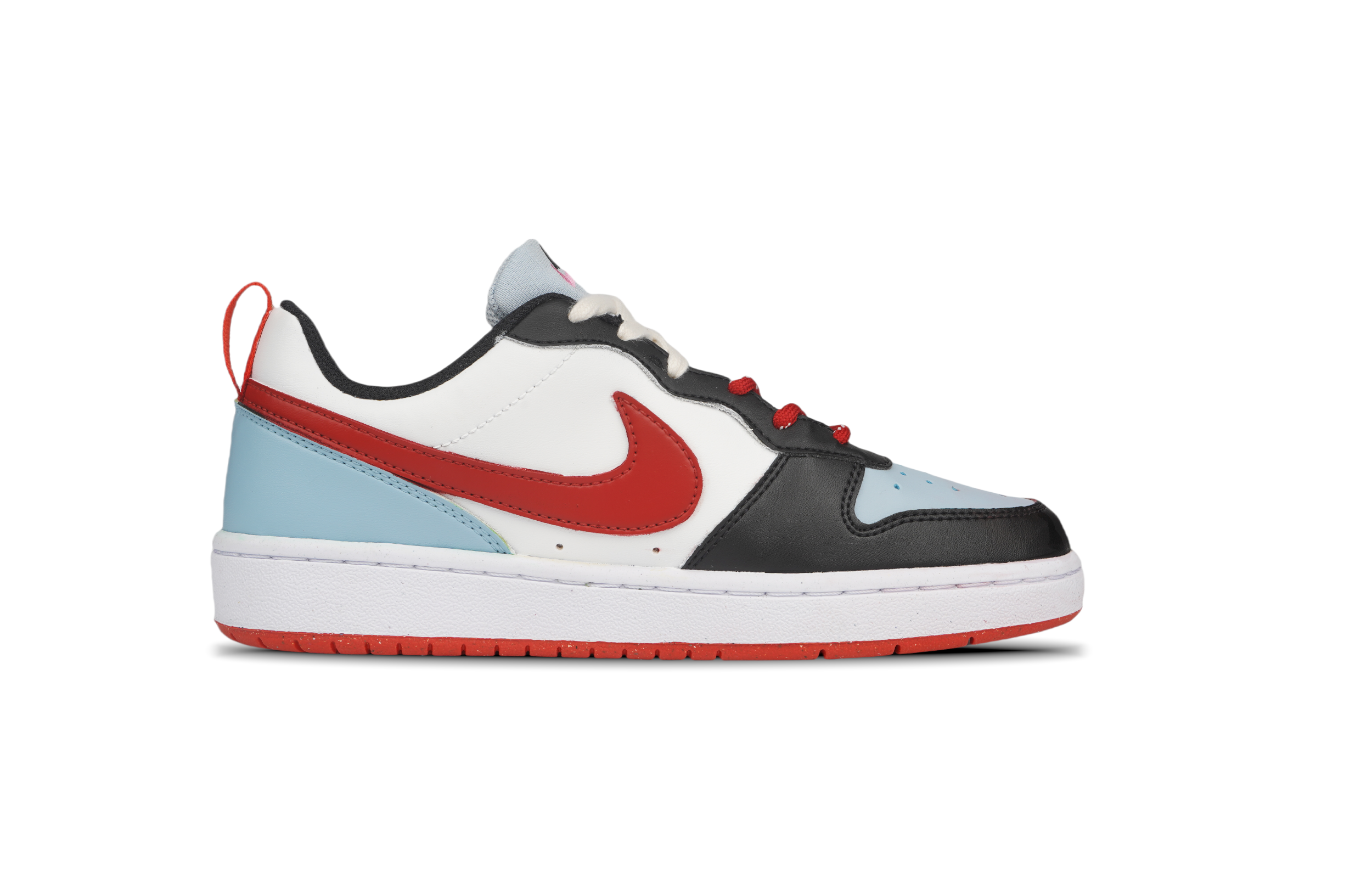 Nike Court Borough Slip Resistant Abrasion Resistant Low top Skateboard Shoes GS Red Blue