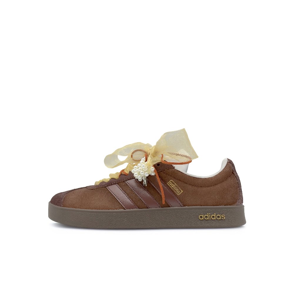 Adidas VL COURT 2.0 Low Top Skateboard Shoes Unisex Brown