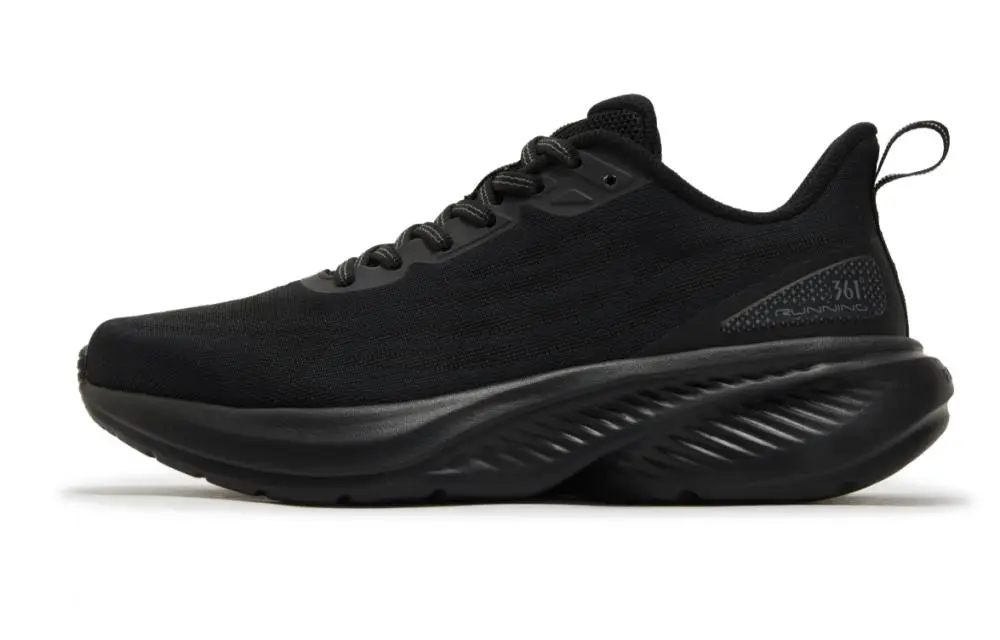 361° Cushioning Abrasion Resistant Lightweight Low top Casual Sprint Running Shoes Women's Obsidian Black