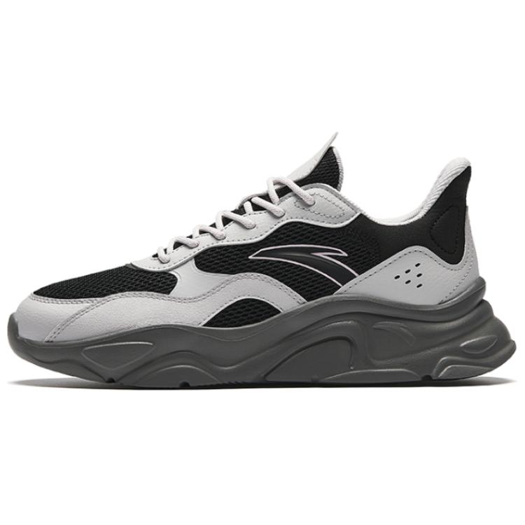 Anta Little Millennium Cushioning Wear-Resistant Low-Top Casual Shoes Women's Black Gray