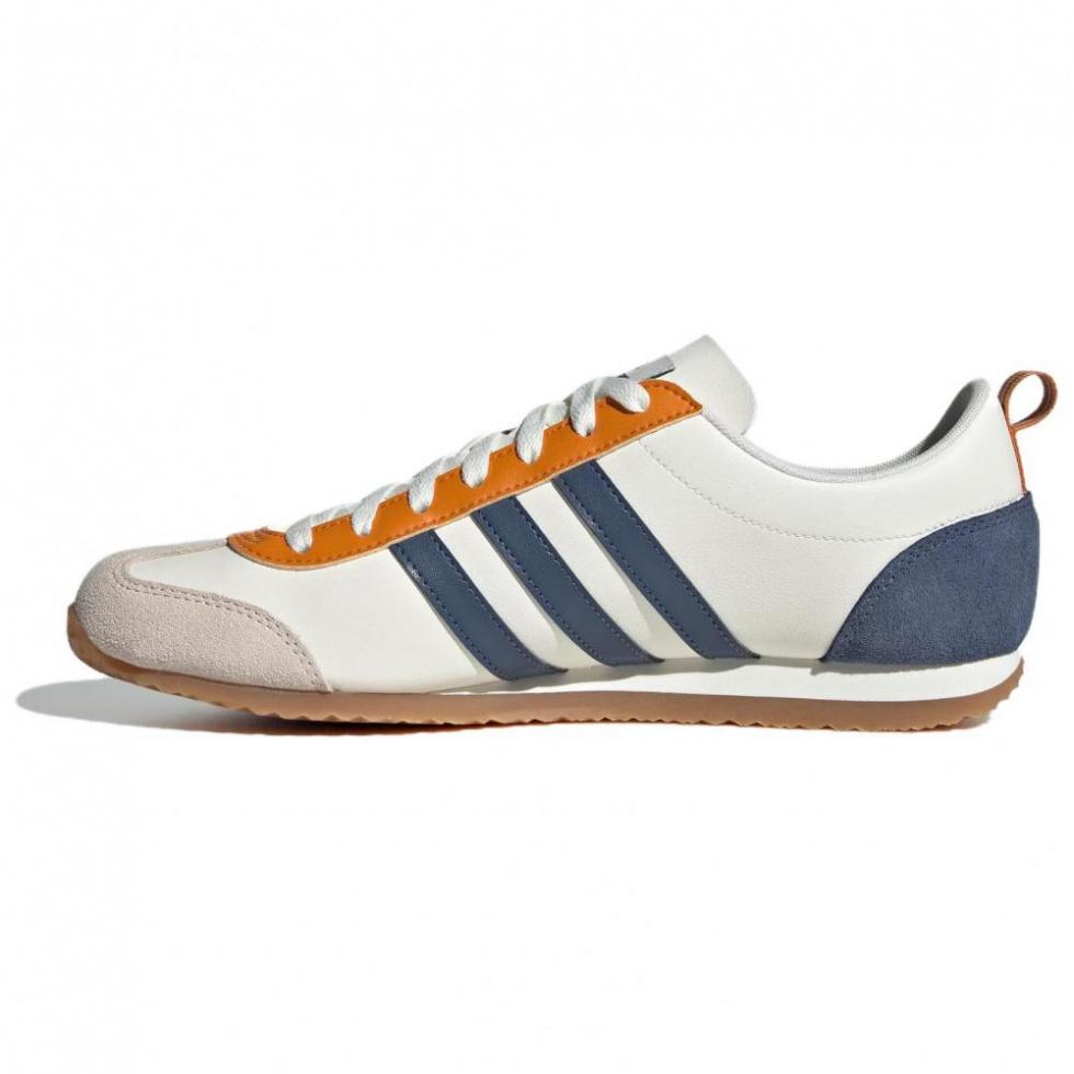 Adidas VS JOG 2.0 Anti-Slip Wear-Resistant Low-Top Casual Shoes Unisex White Blue