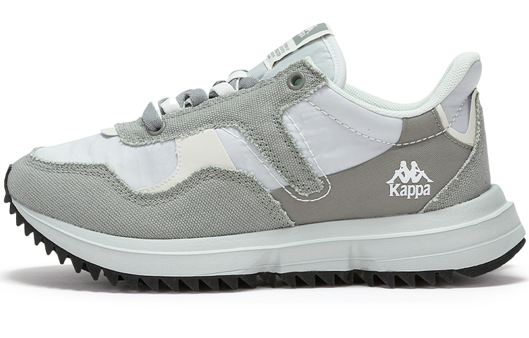 Kappa Cushioning, Slip Resistant, And Abrasion Resistant Low Top Training Running Shoes Unisex Gray White