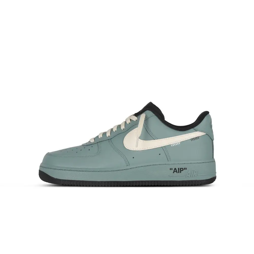 Nike Air Force 1 Deserted Island Cushioning Coverage And Abrasion Resistant Low top Skateboard Shoes Unisex Olive Green