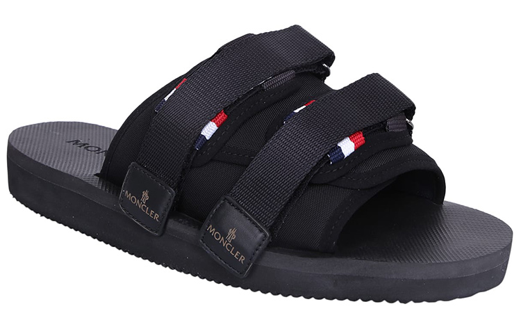 Moncler Logo Patch Slidework Sandals