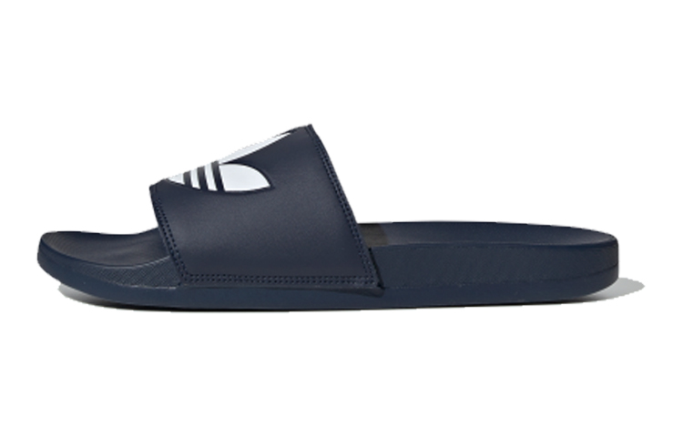 Adidas Originals ADILETTE LITE Rubber Sole Slip Resistant Slide Slippers Unisex Navy Blue With White
