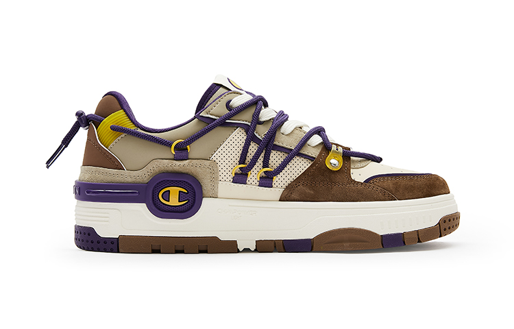 Champion Headphone Shoes Bumper V1 Low-Top Skateboard Shoes Men's Dark Brown
