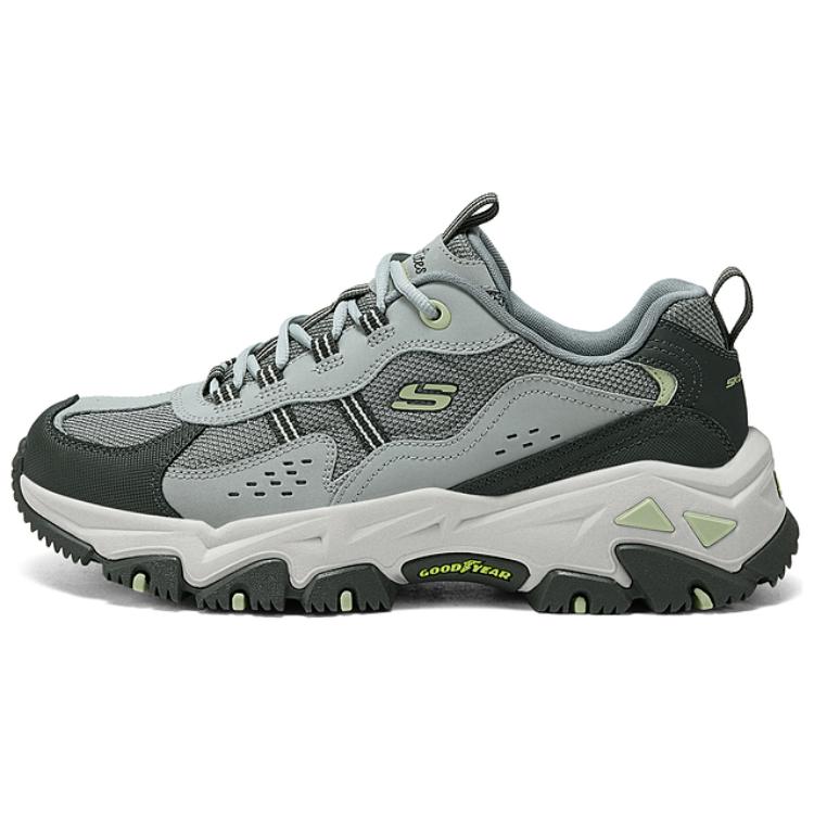 Skechers OUTDOOR Anti-Slip Wear-Resistant Low-Top Outdoor Shoes Women's Gray Black Green
