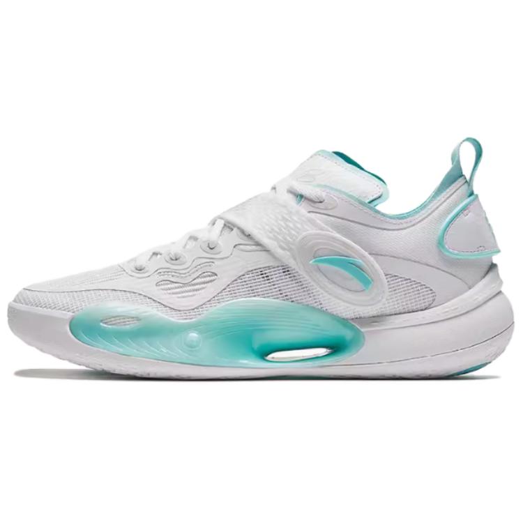 Anta Splash 6 Cushioning Anti-Slip And Wear-Resistant Low-Top Basketball Shoes Men's White Blue