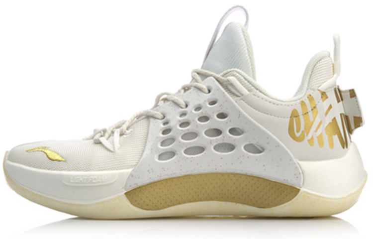 Season CBA Champion Shoes Glory Edition - White/Gold | LINING Sonic VII LOW Sneakers