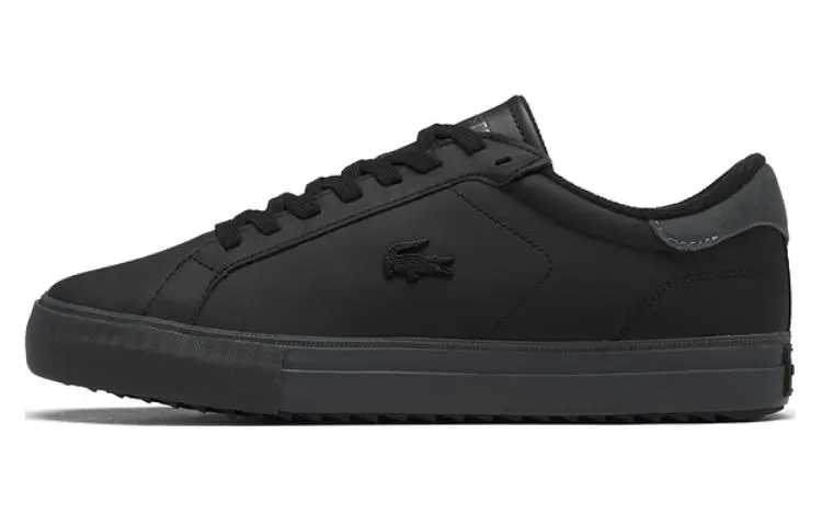 LACOSTE Low top Skateboard Shoes Men's Black