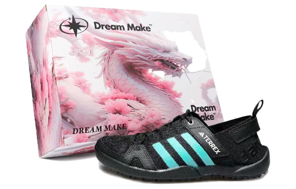 Adidas Terrex Daroga River Trekking Shoes Durable Breathable Low-Top Hiking Shoes Unisex Black