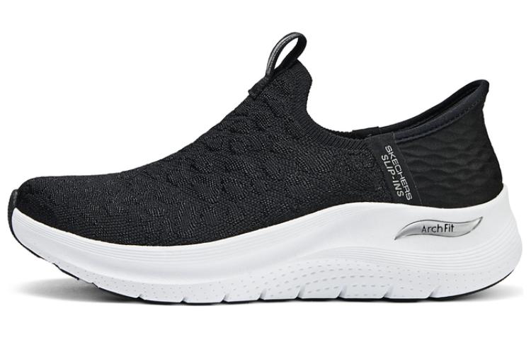 Skechers Hands Free Slip Ins Cushioned Wear Resistant Breathable Low Top Casual Shoes Women's Black