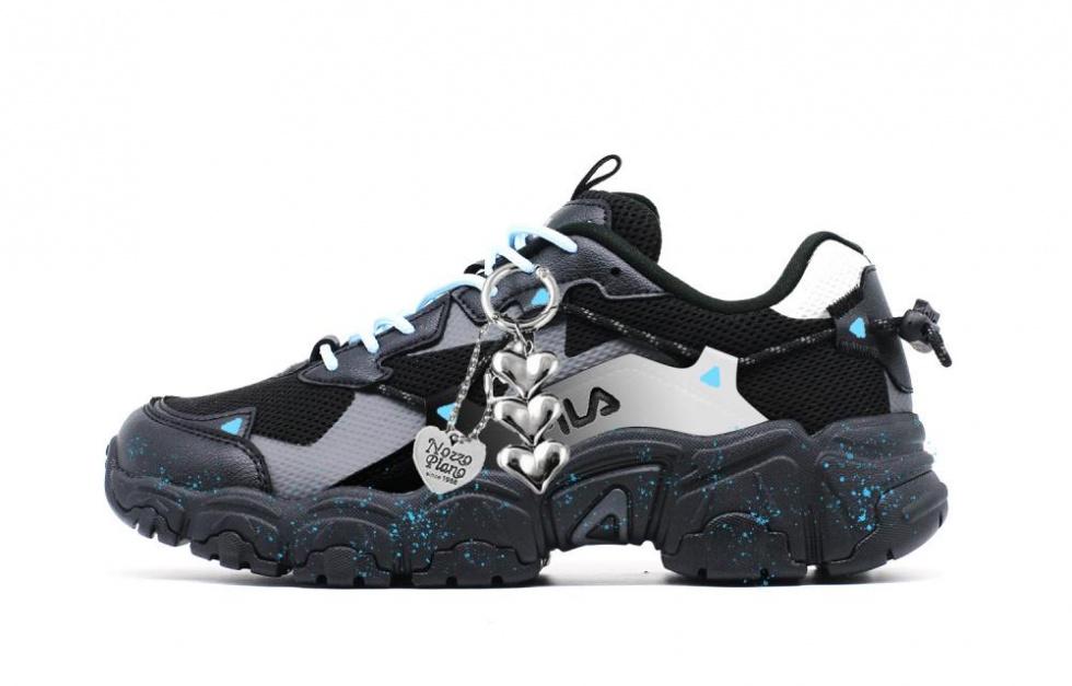FILA Cat Claw Cushioning Anti-Slip And Wear-Resistant Low-Top Casual Shoes Women's Black Gray White