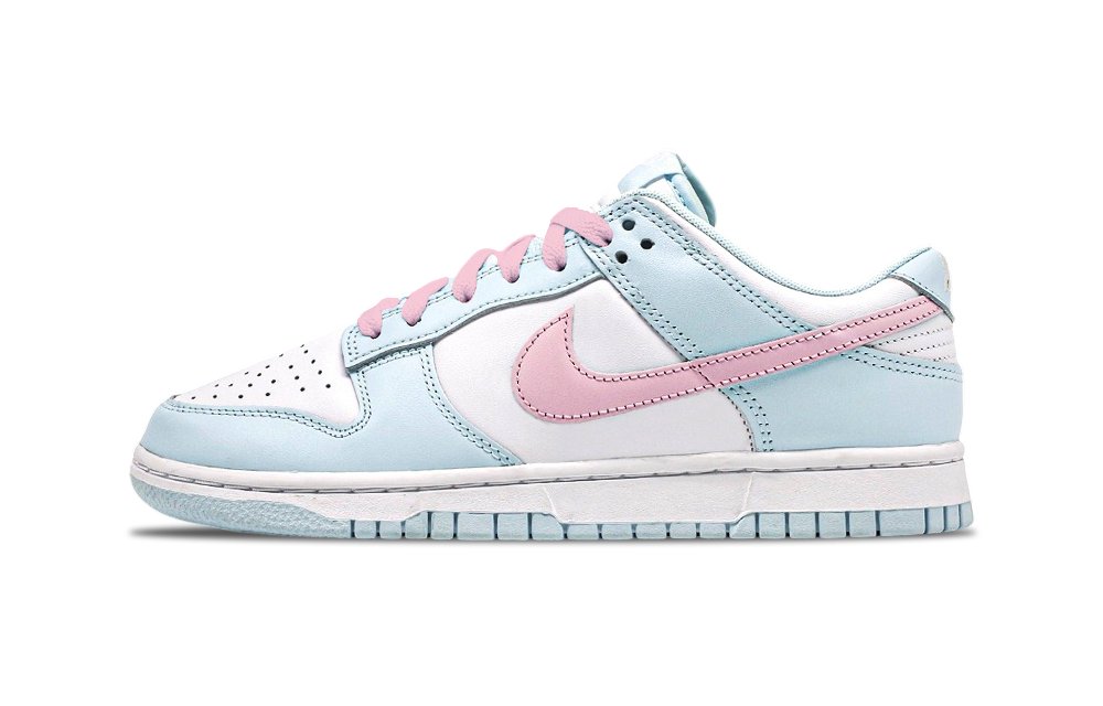 Nike Dunk Low Top Skateboard Shoes Women's Blue