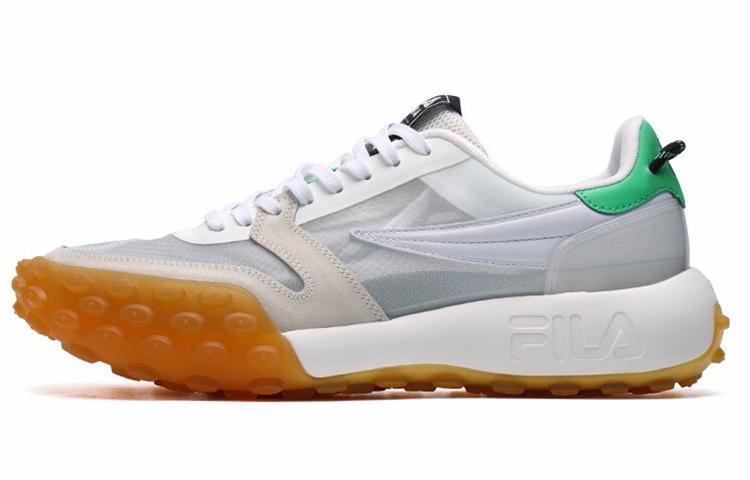 FILA Gara Slip-Resistant Cushioning Wear-Resistant Breathable Low-Top Chunky Sneakers Men's Early Snow