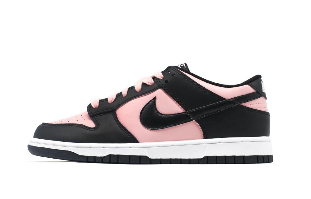 Nike Dunk Skateboard Shoes Unisex Low-Top Black/White/Pink