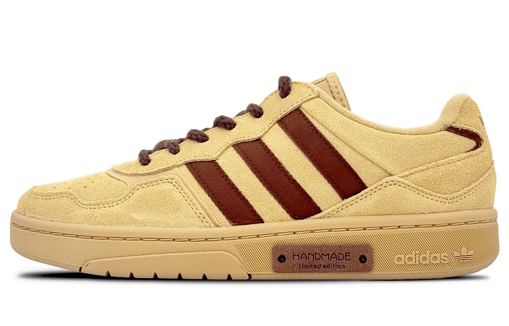 Adidas Originals Courtic Wear-Resistant Low-Top Skateboard Shoes Unisex Wheat