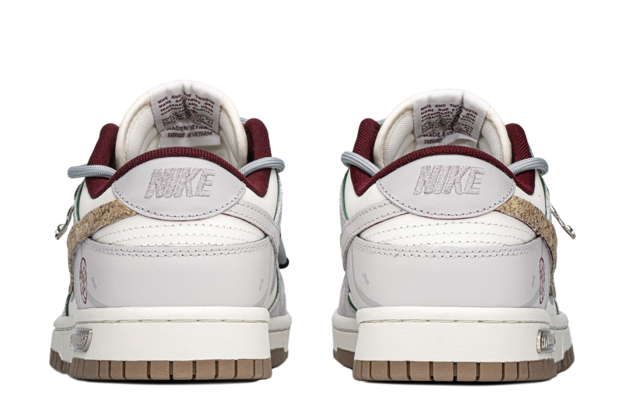 Nike Dunk Slip Resistant, Abrasion Resistant, Lightweight, Height Increasing Low top Skateboard Shoes Men's White Gray купить в интернет-магазине Yoocart с быстрой доставкой по России.