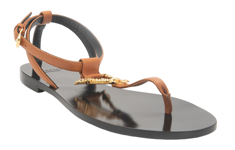 VERSACE Stylish Sandals Women's Brown Black