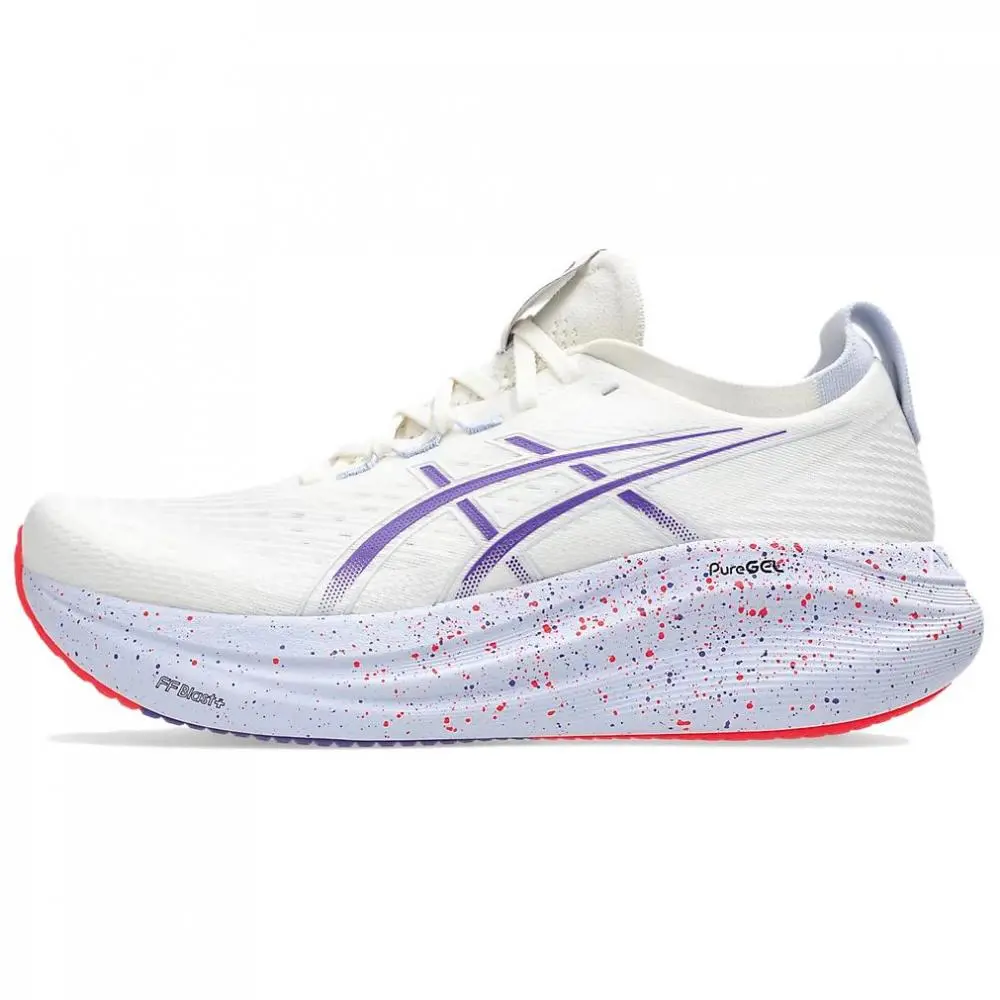 Asics GEL NIMBUS 27 Breathable Running Shoes Men's White