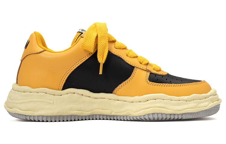 MIHARA YASUHIRO Wayne VL OG Low Top Skateboard Shoes Unisex Black Yellow