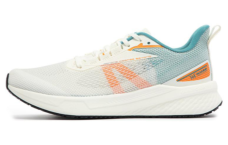361° Cushioning Anti-Slip And Wear-Resistant Low-Top Running Shoes Men's White Blue