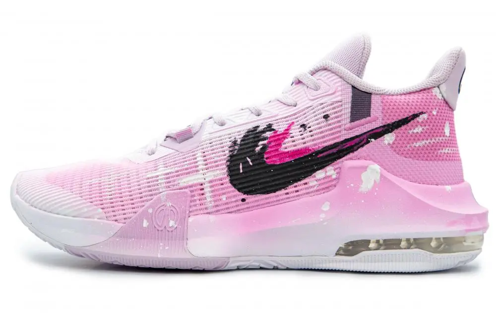 Nike Air Max Impact White Lover Cushioning Anti-Slip And Wear-Resistant Low-Top Basketball Shoes Unisex Black Pink