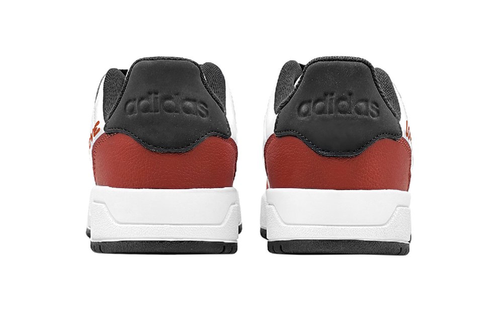 Adidas Neo Entrap Cherry Cookie Anti-Slip Wear-Resistant Low-Top Vintage Basketball Shoes Unisex White Red