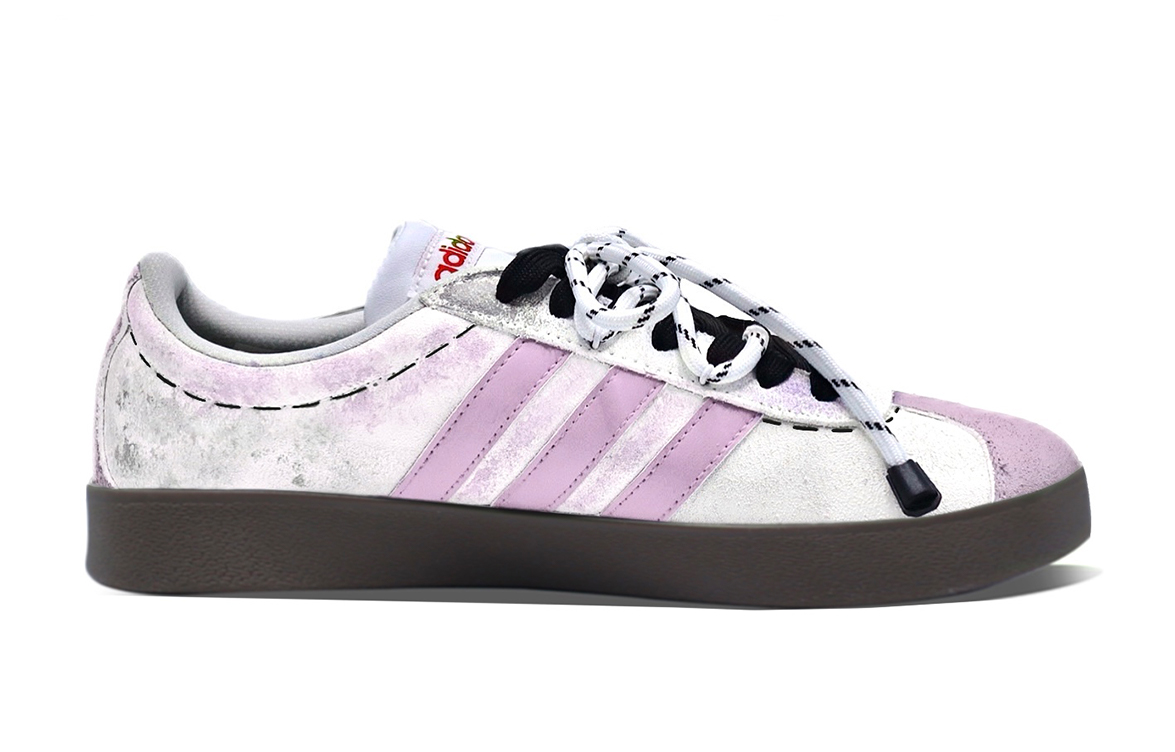 Adidas Neo VL Court Lifestyle Skateboard Shoes Unisex Low Top White/Pink купить в интернет-магазине Yoocart с быстрой доставкой по России.