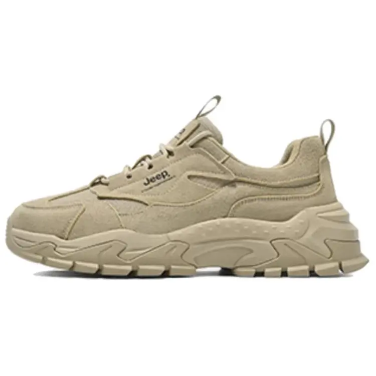 Jeep Low Top Hiking Shoes Unisex Sand