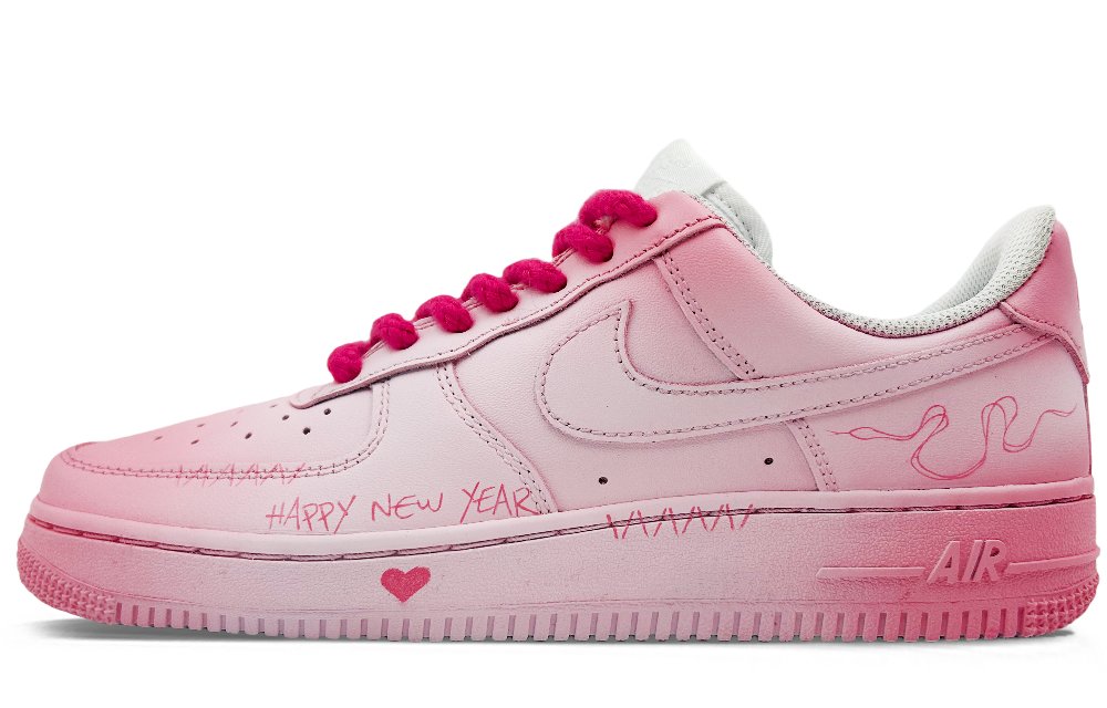 Nike Air Force 1 Wear-Resistant Low-Top Skateboard Shoes Women's Pink