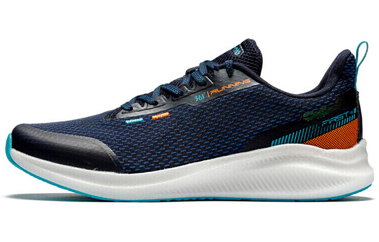 361° QU!KFOAM Shock Absorbers Slip Resistant Abrasion Resistant Low Top Running Shoes Men's Black Blue
