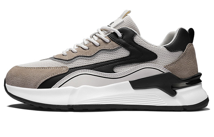Jeep Low-Top Running Shoes Men's Beige Black