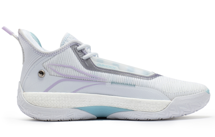 361° AG4 Aaron Gordon 4, Ice Blade Low Top Performance Basketball Shoes Men's White Blue