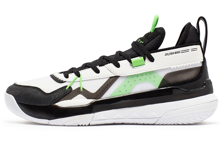 361° Burning Battle 3.0 Cushioned Wear-Resistant Breathable Low-Top Basketball Shoes Men's White Black