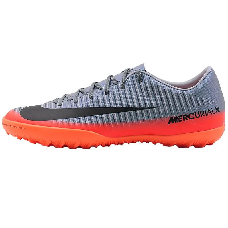 Nike CR7 Series TF Turf Abrasion Resistant Soccer Shoes Men's Gray