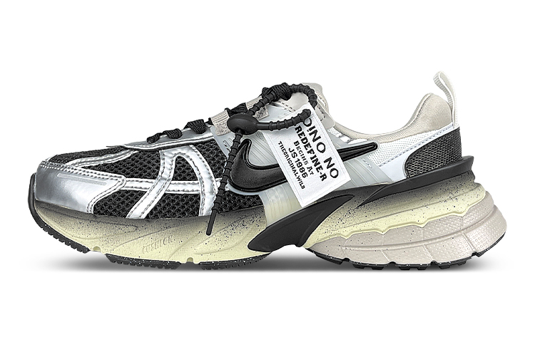 Nike V2K Run Breathable Low-Top Running Shoes Women's Silver Black