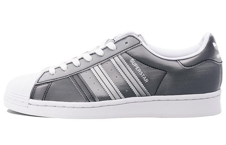 Adidas Originals Superstar Fashion Casual Skate Shoes Unisex Gray Silver