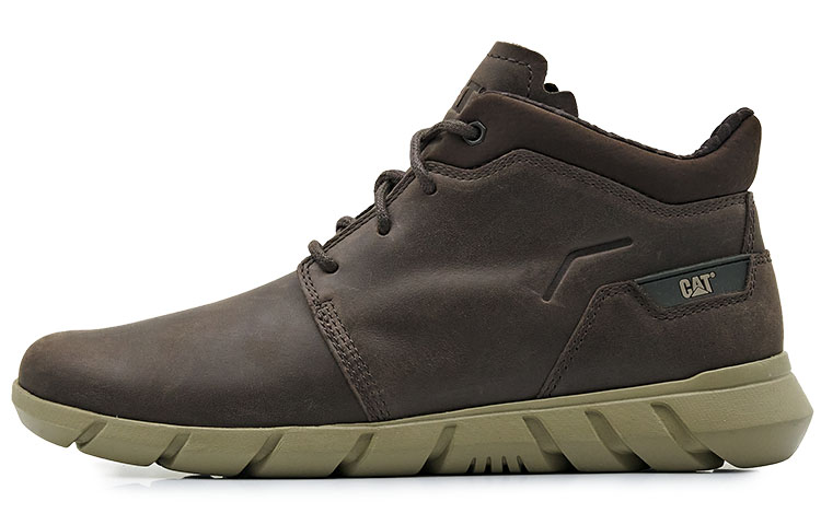CAT Casual Shoes Men Mid-Top Dark Umber