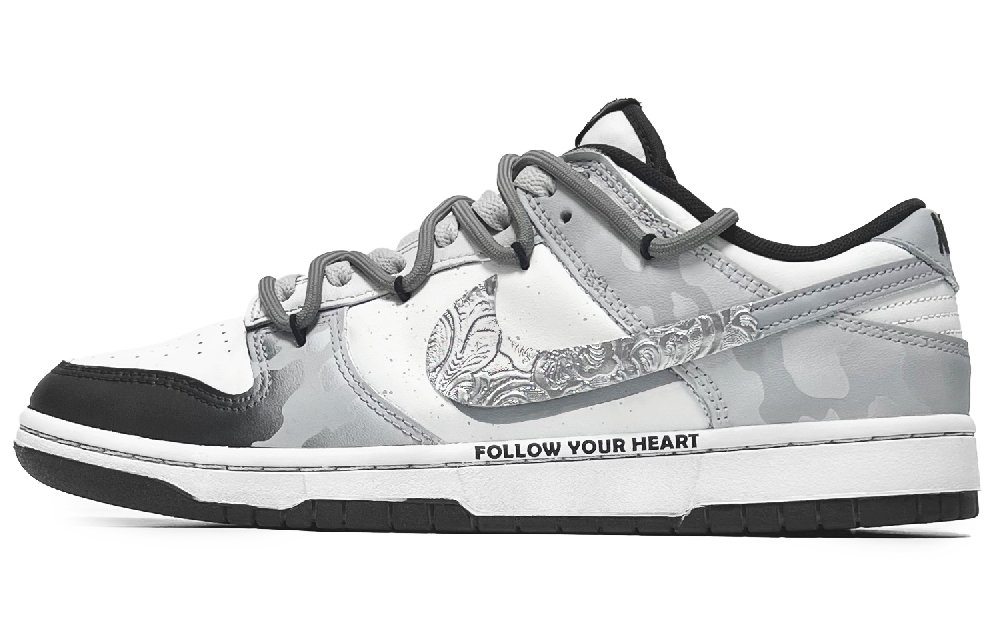 Nike Dunk Chaos Candlelight Abrasion Resistant Low Top Skateboard Shoes Women's Eclipse Shadow Gray