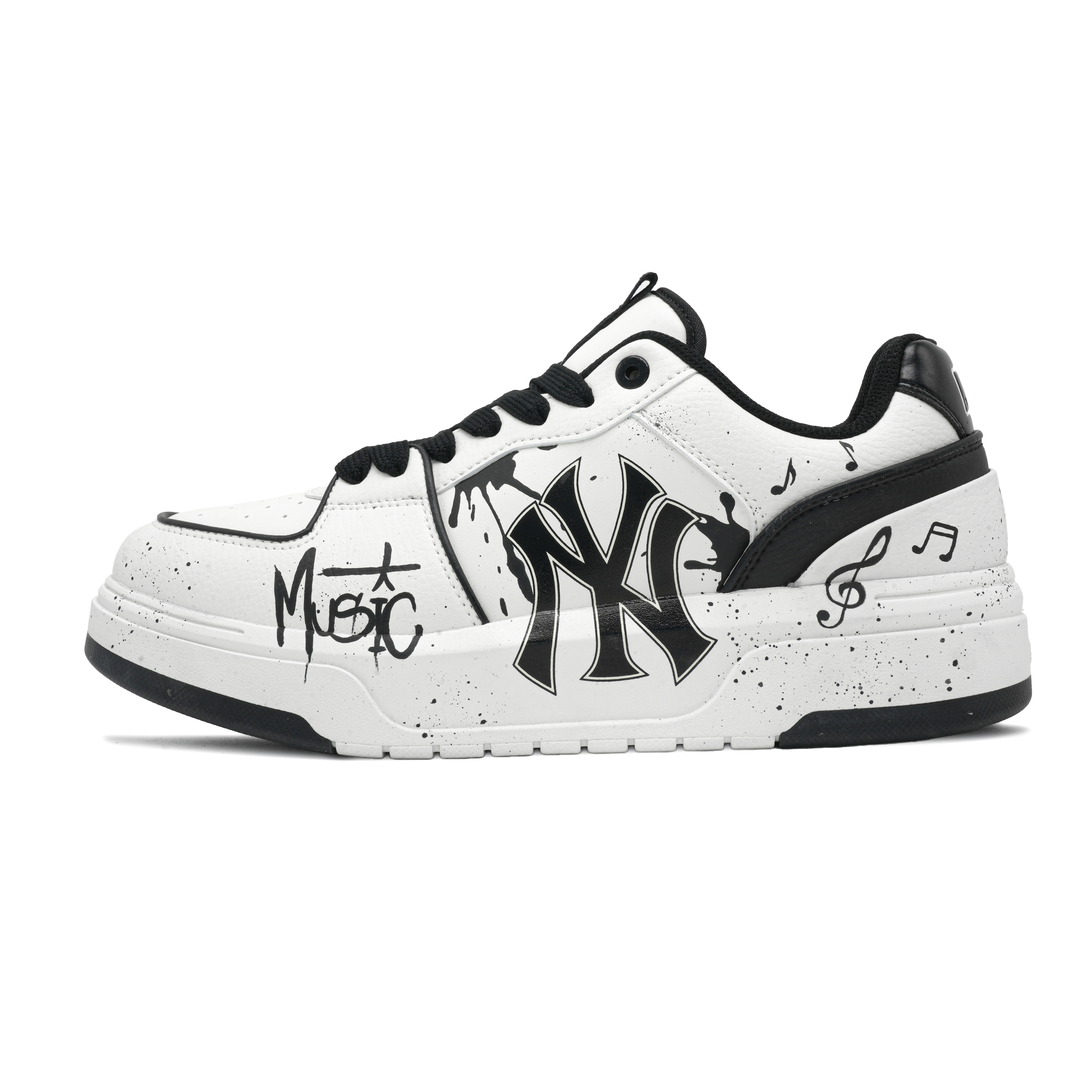 MLB Chunky Liner Rhythm Musical Note Anti Slip Wear Resistant Low Top Skateboard Shoes Unisex White купить в интернет-магазине Yoocart с быстрой доставкой по России.