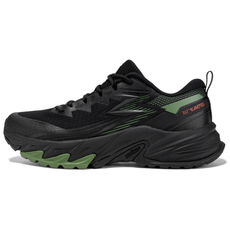 361° Breathable Slip-Resistant Low-Top Outdoor Shoes Men's Black Green
