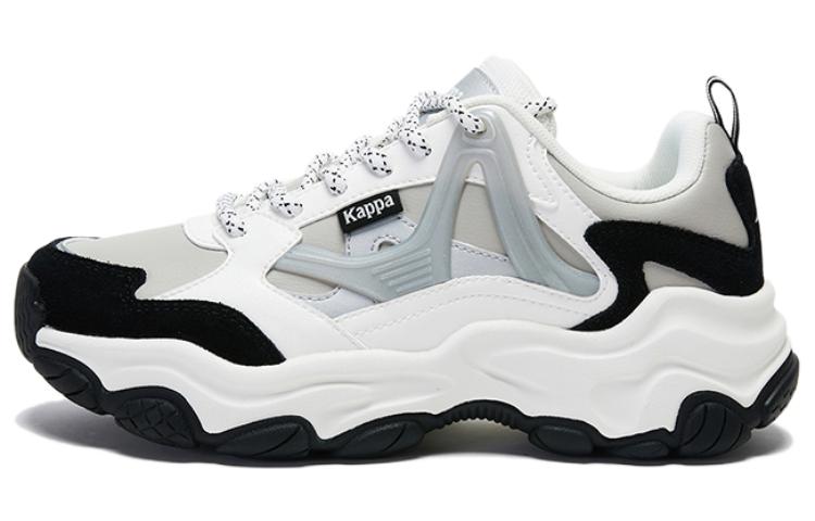 Kappa Cushioned Slip-Resistant Low-Top Chunky Sneakers Unisex Gray White Black