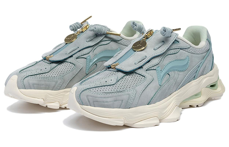 LI NING 1990 Casual Shoes Women's Low Top Wave Blue