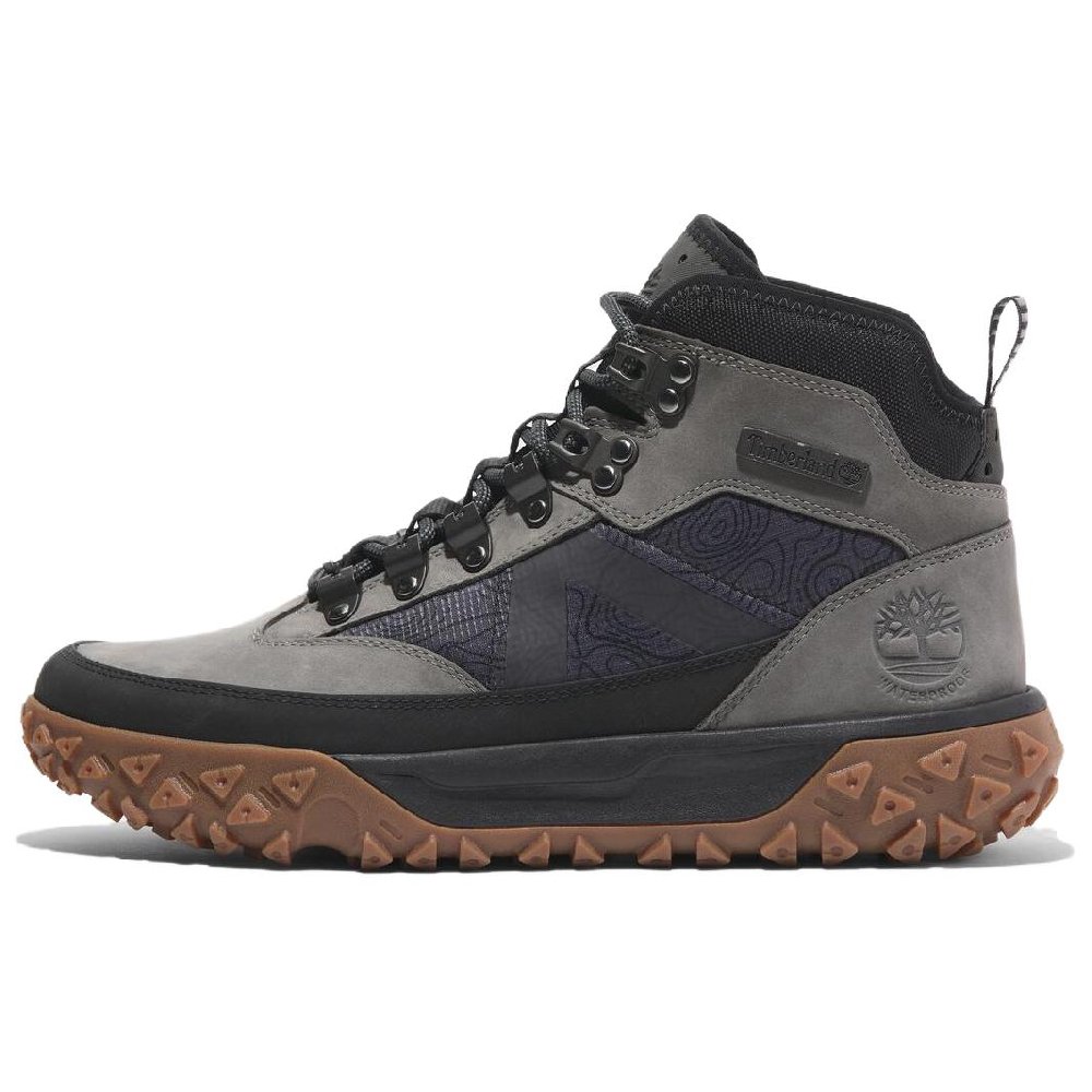 Timberland Greenstride Motion Anti-Slip And Wear-Resistant Water-Resistant High-Top Outdoor Shoes Men's Gray